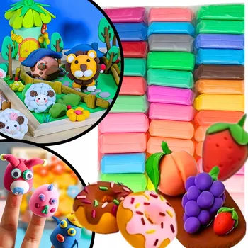 Modelovací hmota Modelína Pěnová Plastelína Plastická hmota 36 ks Vzdělávací pěna pro děti