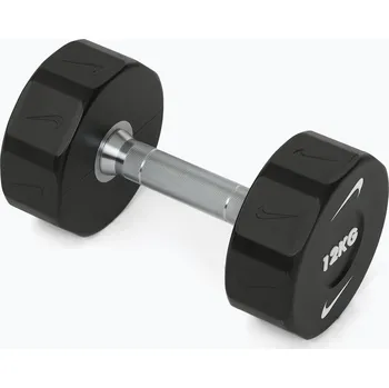 Chromovaná činka Nike Strength Pro Urethane Dumbbell 12 kg black/white