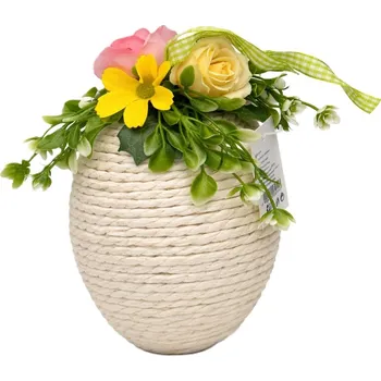 Velikonoční dekorace Velikonoce Velikonoční vejce bílé S25-44A 21 × 11 × 11 cm