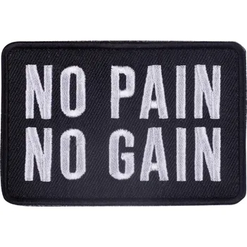 Nášivka ELITEX TRAINING Velcro nášivka Elitex Training No Pain No Gain ČERNÁ