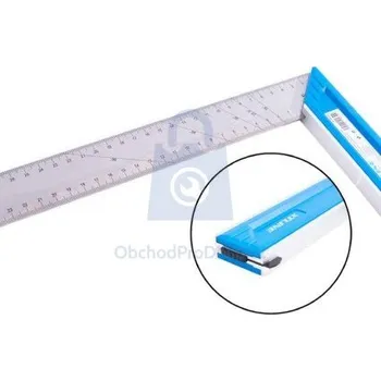 Úhloměr Úhelník kovový s výsuvným dorazem, XTLINE 250 mm, balení 1 ks