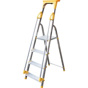 Žebřík Hliníkové schůdky s madlem - 4 schody (Hliníkové schůdky smadlem)