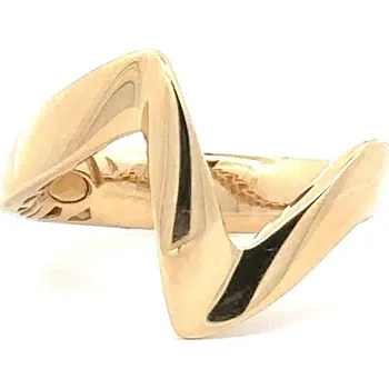 Prsten Zlatý prsten – moderní geometrický tvar