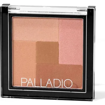 Přípravek na tvář Palladio Beauty Group Mozaiková tvářenka 2v1 DESERT ROSE 8g - pudr s tvářenkou a bronzerem dodává pleti nezbytný lesk