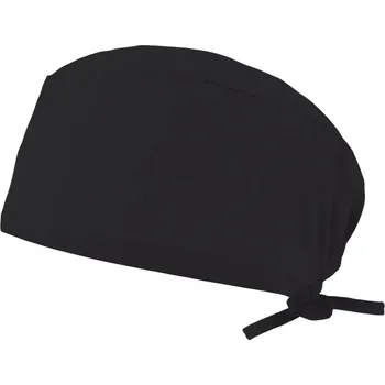 Dámské tričko VL ENLIL. Hygienická keprová čepice (190 g/m²) z bavlny (35 %) a polyesteru (65 %) - Černá