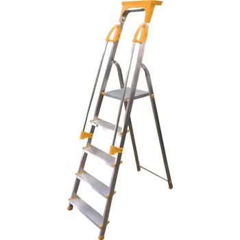 Žebřík Hliníkové schůdky s madlem - 5 schodů (Hliníkové schůdky smadlem)