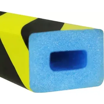 Dětská zábrana Černo-žlutá pěnová výstražná ochrana rohů stěn, sloupků, konstrukcí a strojních zařízení PI-2 - 100 x 4,3 x 3 cm