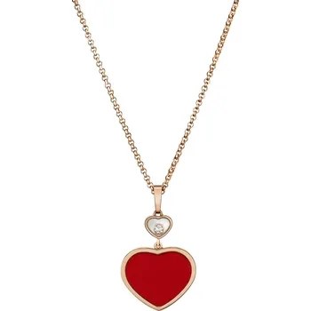 Náhrdelník Zlatý Přívěsek Chopard Happy Hearts 797482-5801