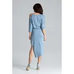 Lenitif Šaty K479 Modrá Regular Fit S