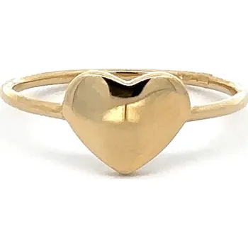 Prsten Zlatý prsten s jemným srdcem