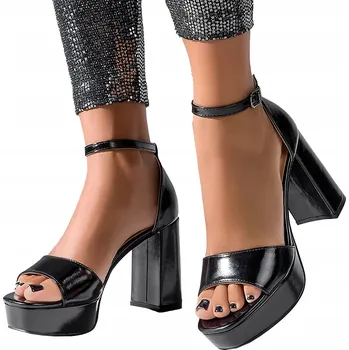 Dámské sandále Casu dámské sandály ER23WX11/B-NO na podpatku (sloupek), velikost 40