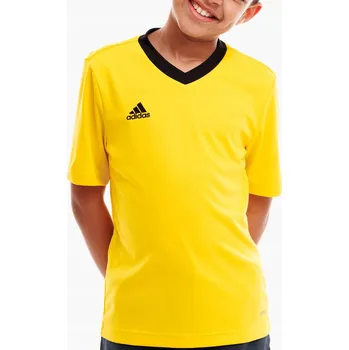 Chlapecké tričko Adidas dětské tričko žluté polyester velikost 164