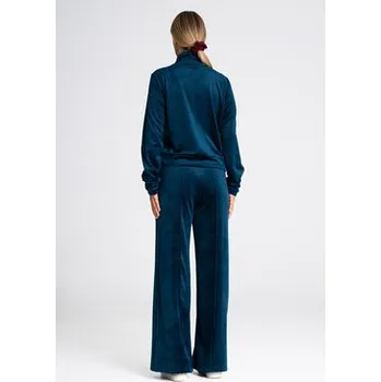 Dámská móda FIGL Dámské kalhoty M966 Modrá Regular Fit L