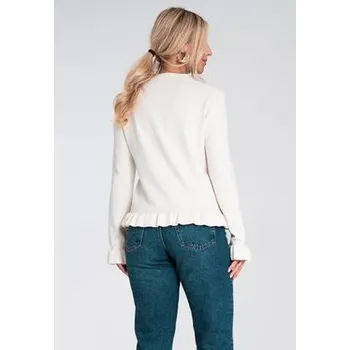 Dámský svetr FIGL Kardigan M1247 Bílá Regular Fit S