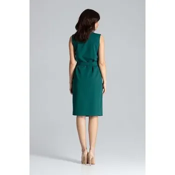 Dámská móda Lenitif Šaty L037 Zelená Regular Fit XL