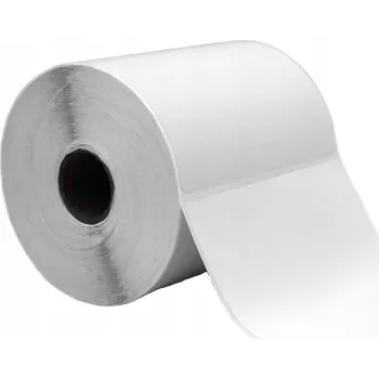 Speciální papír BÍLÉ TERMO ETIKETY 100x150mm SAMOLEPICÍ S PERFORACÍ PRO KURÝRY 500ks