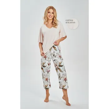 Pánské pyžamo Pyžamo Taro 3535 Aphrodite 7/8 cr/r S-XL W26 Béžová M