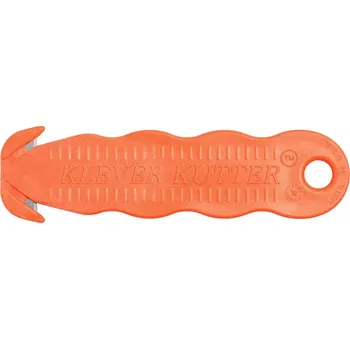 Pracovní nůž Oranžový plastový bezpečnostní jednorázový nůž KLEVER Kutter