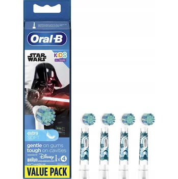 Náhradní hlavice k elektrickému kartáčku Náhradní Hlavice pro kartáčky Oral-B Kids Star Wars 4 ks