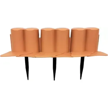Zahradní obrubník Hnědý plastový zahradní obrubník GC38 - 302 x 10 cm