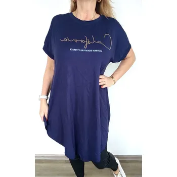 Dámská tunika Made in Italy Dámská tunika CALIFORNIA UNI, barva modrá