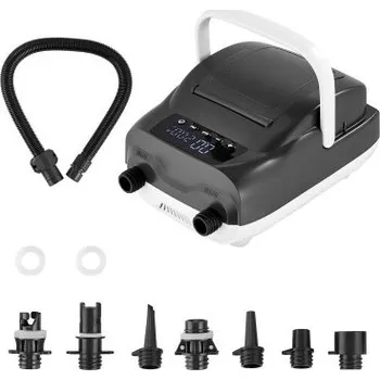 Vodní sport Pumpa na paddleboard , vysokotlaká 20PSI, dvoustupňová pumpa na nafukování a vyfukování SUP s funkcí automatického vypnutí a 12V DC konektorem do auta, ideální pro nafukovací paddleboard, stan a matraci