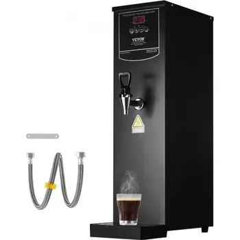 Bojler Komerční ohřívač vody , elektrický dávkovač teplé vody s topnou trubicí z nerezové oceli 316, 3000 W, postupný rychlý ohřev 50 l za hodinu, ohřívač vody, pro kávu, čaj, restauraci, kancelář