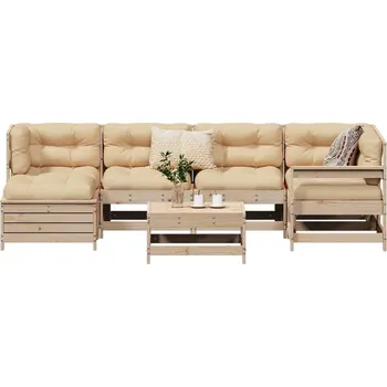 Zahradní lavice zahrada-XL 7dílná zahradní sedací souprava masivní borové dřevo 3250948