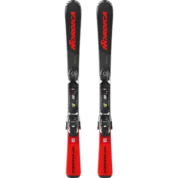 Lyžování NORDICA Dětské sjezdové lyže Team J R (70-90) + vázání J4,5 FDT 90cm ČERNÁ 2023