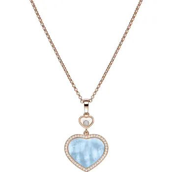 Náhrdelník Zlatý Přívěsek Chopard Happy Hearts 79A074-5340