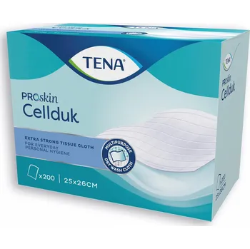 Hygienický ubrousek TENA Proskin Cellduk mycí utěrka 200 ks