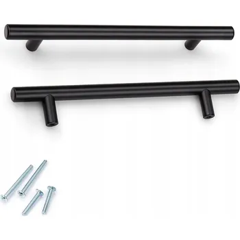 Nábytkové kování Nábytková Úchytka Černá Kovová 160mm Pro Zásuvky a Skříňky
