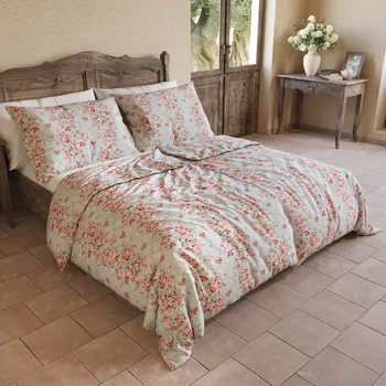 Povlečení Kvalitex Bavlněné povlečení PROVENCE COLLECTION 140x200, 70x90cm ROSÁLIE zelená Bettwäschegröße: 1+2, 200x200, 70x90cm