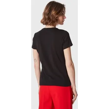 Dámská móda DKNY T-Shirt P2MH7OMQ Černá Regular Fit XS