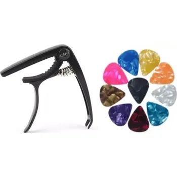 Hudebniny Univerzální kapodastr na kytaru černý