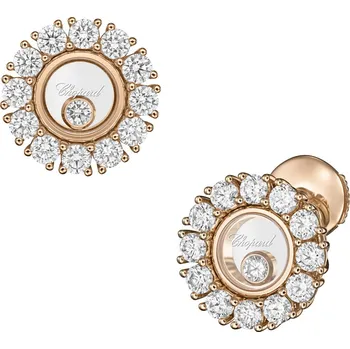 Náušnice Zlaté Náušnice Chopard Happy Hearts 83A609-5001