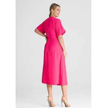 Dámské šaty FIGL Šaty M959 Růžová Regular Fit L_XL