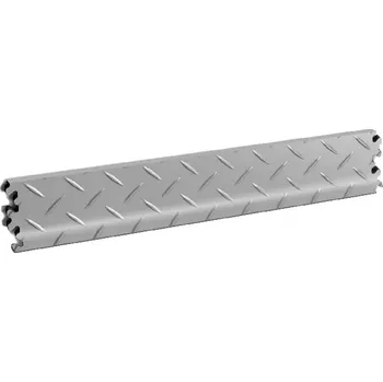 soklová lišta Šedá PVC vinylová soklová podlahová lišta Fortelock Industry - 51 x 10 cm a tloušťka 0,7 cm