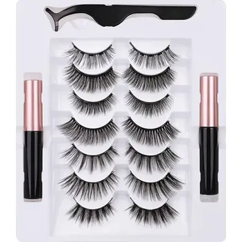 Sada magnetických řas 7 párů s magnetickým očním linkem a pinzetou