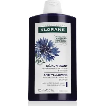 Vlasová kosmetika Klorane Organic Centaury Anti-Yellowing 400 ml šampon proti nežádoucím teplým odstínům pro ženy