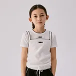 Reserved - Tričko s efektem topu - krémová - 016HU-01X - 016HU-01X-U14