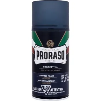 PRORASO Blue Shaving Foam pěna na holení s aloe vera a vitamínem e 300 ml pro muže