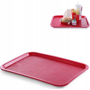 GASTRONOMICKÝ PROTISKLUZOVÝ SERVÍROVACÍ PODNOS ČERVENÝ 30X41 CM