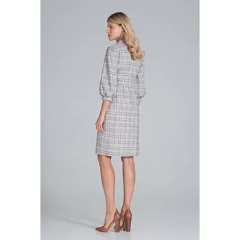 Dámská móda FIGL Šaty M849 Barevná Regular Fit XL