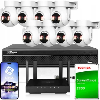 Bezpečnostní kamera Sada pro Wi-Fi monitoring 8x P5B-PV 5Mpx IR 30m Dahua
