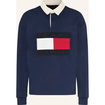 Pánské tričko Tommy Hilfiger Pánské Rugbyové Tričko, tmavě modrá / červená...