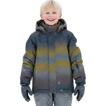 Chlapecká lyžařská bunda COLOR KIDS-Ski Jacket - AOP -3441-Saffron Žlutá 128