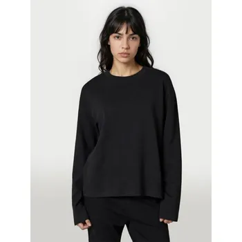 Dámské tričko Sinsay - Bavlněné tričko Basic - černá - 547HC-99X - 547HC-99X-S