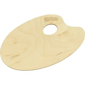 Paleta na barvy Dřevěná paleta na malování Natana 16x25cm