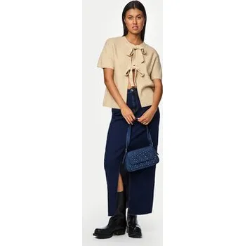 Dámská móda Pieces Kardigan 17156681 Béžová Regular Fit S